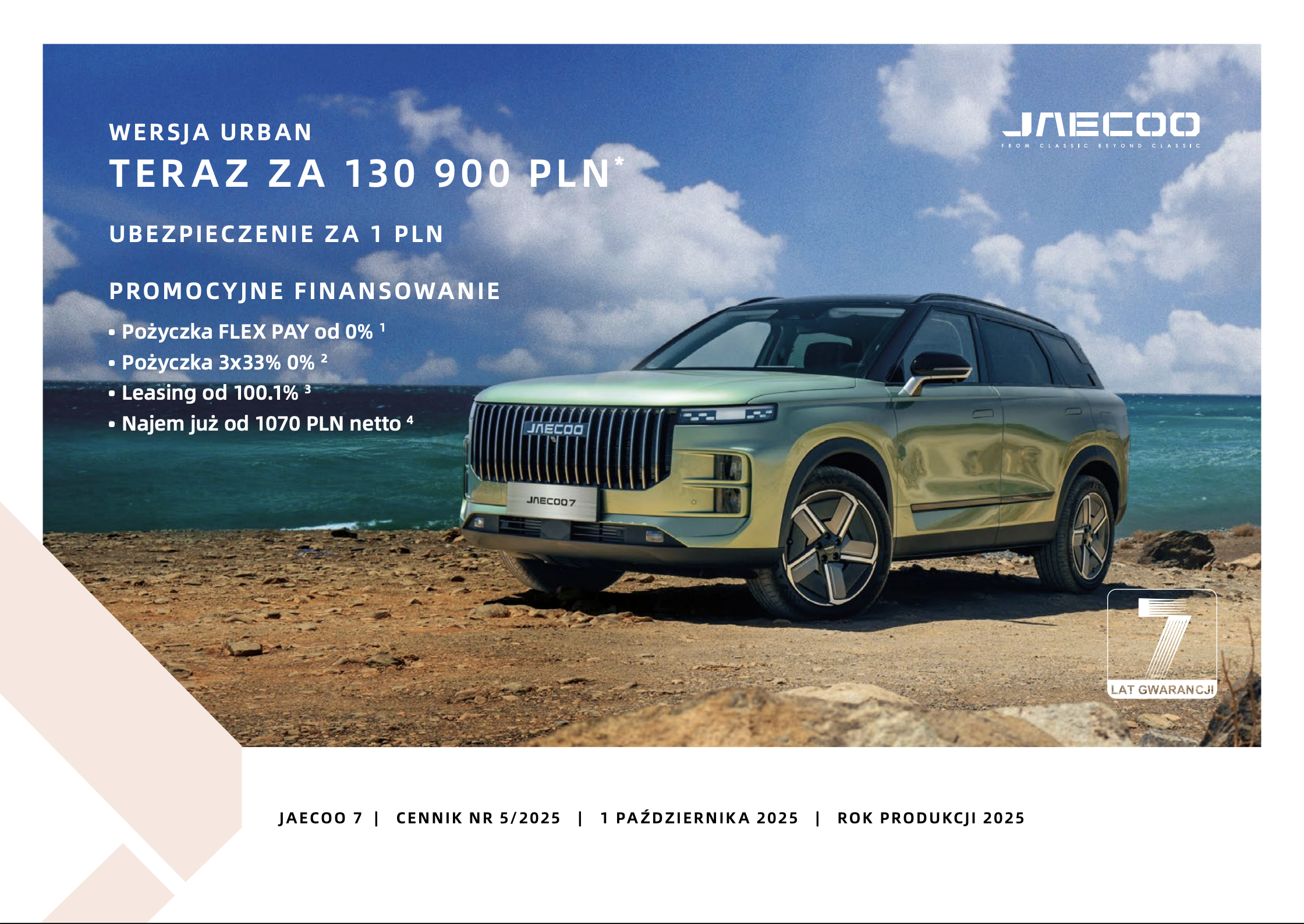 Jaecoo J7: Miejski Off-road, Luksus i 7 Lat Gwarancji – Analiza Oferty!